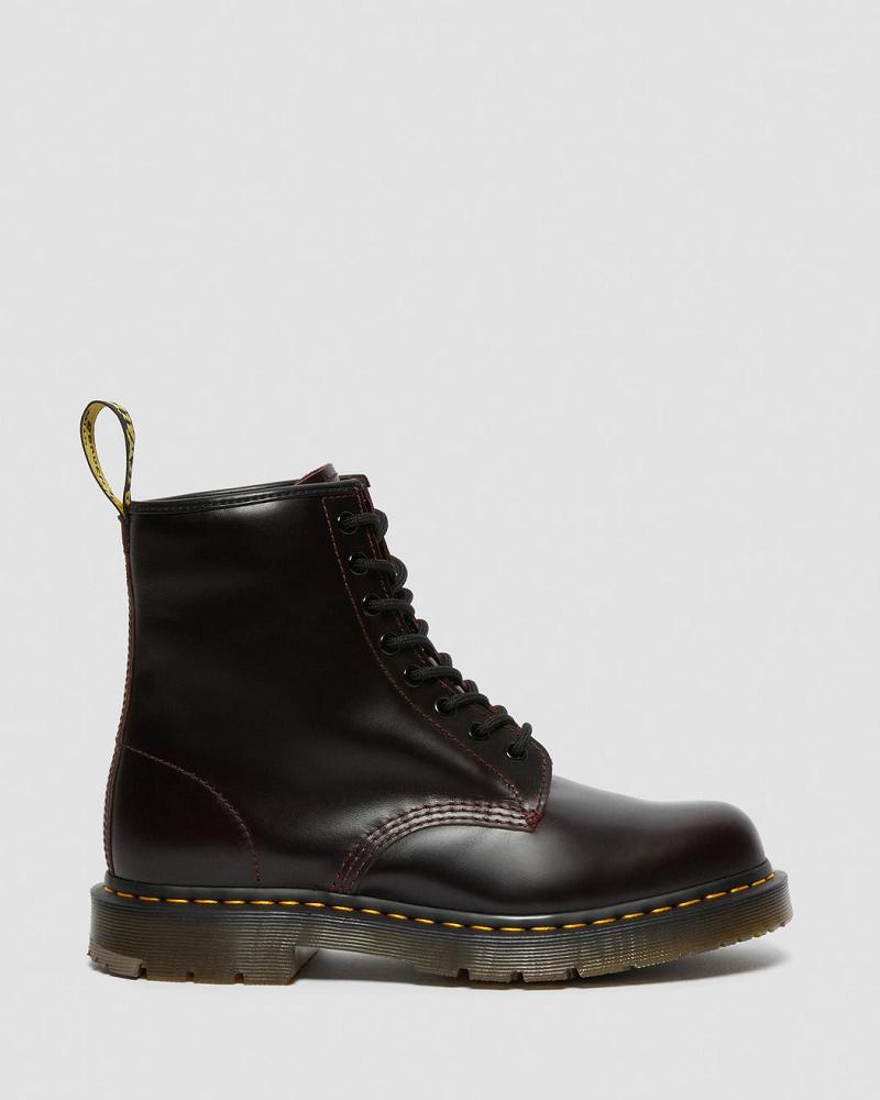 Dr Martens 1460 Slip Resistant Atlas Lær Snørestøvletter Herre Burgunder | Norge 27SGL